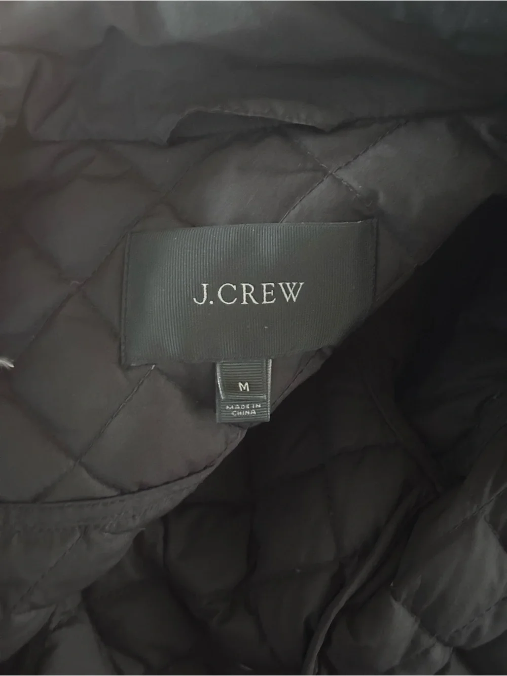 J Crew Womens Down Quilted Field Goose Jacket Barn Mock B0208 Puffer Black